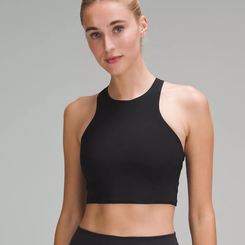 Lululemon Mesh-Back Train Bra *Medium Support, Sz 8 Black